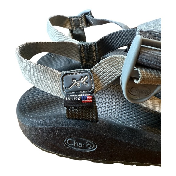 Chaco Mens Size 13 Gray/Black Made In Usa Sandals Hiking - Picture 5 of 11